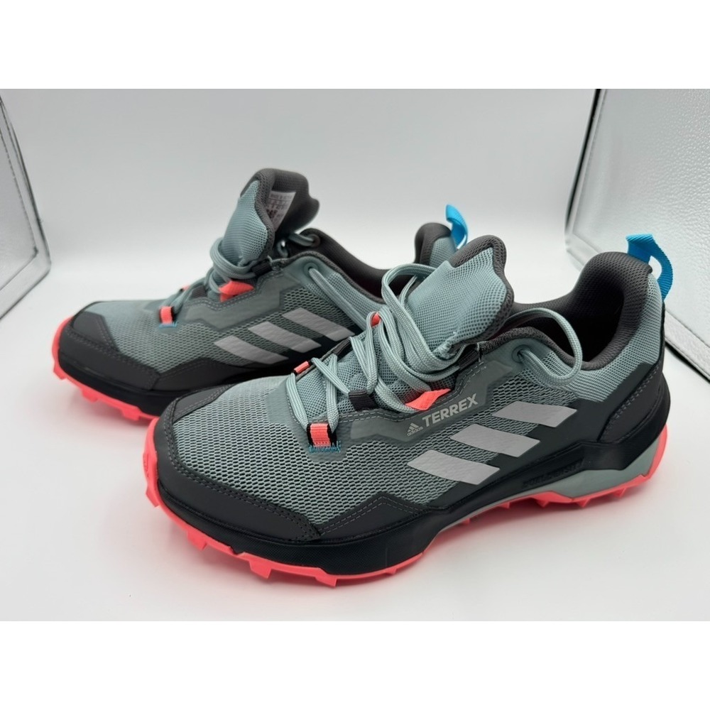 Adidas Womens Terrex Ax4 Hiking Trail Sneakers US9.5 UK8 Magic Grey Ash Acid Red